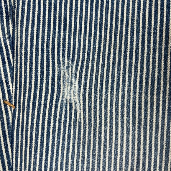 Anthropologie Pilcro & the Letterpress Blue & White Striped Denim Pants Sz 27 - Picture 6 of 6